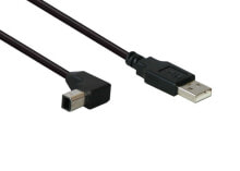 Alcasa USB 2.0 AM/BM 2m USB кабель USB A USB B Черный 2510-2W