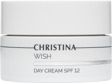 Aufhellende und glättende Tagescreme mit Antioxydationseffekt SPF 12 - Christina Wish Day Cream SPF 12