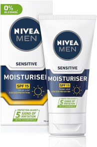 Gesichtscreme für Männer für empfindliche Haut - Nivea Men Sensitive Facial Cream SPF15