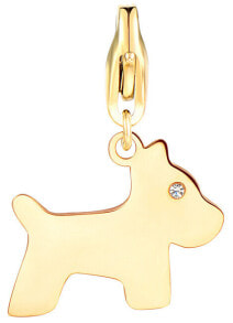 Женские ювелирные шармы gold-plated dog pendant Happy SHA317