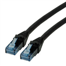 Кабели и разъемы для аудио- и видеотехники ROLINE Cat6a 1m сетевой кабель U/UTP (UTP) Черный 21.15.2751
