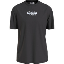 CALVIN KLEIN Cut Through Logo Short Sleeve T-Shirt