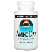 Аминокислоты source Naturals, Amino Day, 1,000 mg, 120 Tablets