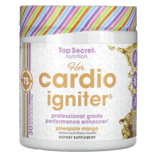 Top Secret Nutrition, LLC, Her Cardio Igniter, Professional Grade Performance Enhancer, Pineapple Mango, 6.35 oz (180 g)