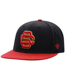 Купить мужские головные уборы Top of the World: Men's Black and Cardinal USC Trojans Team Color Two-Tone Fitted Hat