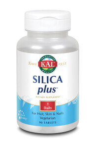 Витамины и БАДы для кожи KAL Silica Plus Добавка с кремнеземом для волос, кожи и ногтей 90 таблеток