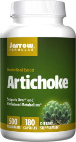 Витамины и БАДы для укрепления иммунитета Jarrow Formulas Artichoke  Экстракт артишока для здоровья печени 180 вегетарианских капсул