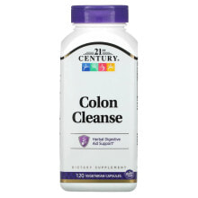 Слабительные, диуретики и средства для очищения организма 21st Century, Colon Cleanse, 120 Vegetarian Capsules