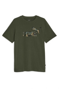 ESS+ CAMO Graphic Tee Myrtle Erkek T-Shirt