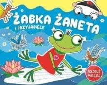 Раскраски для детей żabka Żaneta i przyjaciele koloruj i naklejaj