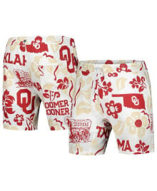 Wes & Willy men's White Oklahoma Sooners Tech Swimming Trunks