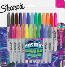 Фломастеры для рисования для детей маркер SharpieFein Rundspitze F 24 детали Cosmic Colors