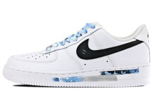 【定制球鞋】 Nike Air Force 1 Low 07 空军一号 纯白 迷彩 涂鸦 渐变 手绘喷绘 风主题定制 低帮 板鞋 男款 蓝黑 / Кроссовки Nike Air Force 1 Low 07 CW2288-111