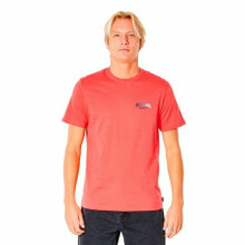 Men’s Short Sleeve T-Shirt Rip Curl Revival Inverted M Salmon