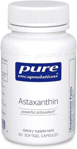 Antioxidants pure Encapsulations Astaxanthin -- 60 Softgel Capsules