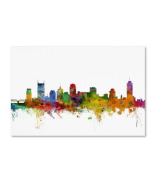 Trademark Global michael Tompsett 'Nashville Tennessee Skyline' Canvas Art - 30