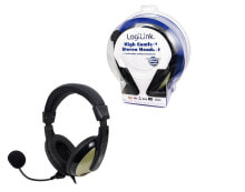 Гарнитура оголовье LogiLink Stereo Headset HS0011