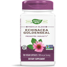 Эхинацея nature's Way Echinacea Goldenseal --  Эхинацея золотистая - 900 мг - 180 веганских капсул