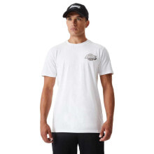 Мужские спортивные футболки Мужская спортивная футболка белая с логотипом NEW ERA Metallic Los Angeles Lakers Short Sleeve T-Shirt