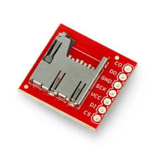 Комплектующие и запчасти для микрокомпьютеров модуль считывания карт microSD - SparkFun BOB-00544