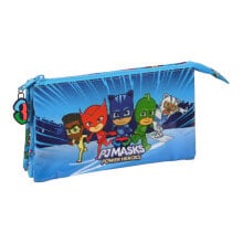 Triple Carry-all PJ Masks Blue 22 x 12 x 3 cm