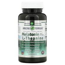 Аминокислоты amazing Nutrition, Melatonin Plus L-Theanine, 10 mg, 120 Tablets