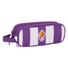 Double Carry-all Real Valladolid C.F. White Purple 21 x 8 x 6 cm