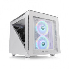 Computer cases for gaming PCs thermaltake Tt Divider 200 TG wh mATX| CA-1V1-00S6WN-00