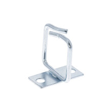 Cable bracket - metal - galvanised - 80x80mm - Cable bracket - Desk/Wall - Steel - Silver