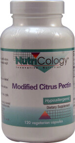 Витамины и БАДы для пищеварительной системы NutriCology Modified Citrus Pectin Модифицированный цитрусовый пектин - гипоаллергенная пищевая добавка 120 вегетарианских капсулы