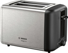 Bosch TAT3P420 тостер 2 ломтик(а) Черный, Нержавеющая сталь 970 W