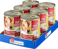 Nassfutter Hund reich an Geflügelherzen, Multipack (6x400 g), 2,4 kg