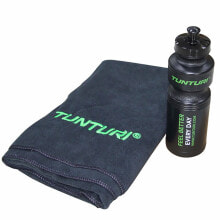 Спортивные бутылки для воды TUNTURI Towel And Bottle Kit