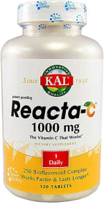 Витамин С kal Reacta-C Витамин С 1000 мг  с биофлавоноидами 120 таблеток