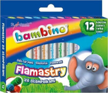 Купить фломастеры для детей Bambino: Bambino BAMBINO Flamastry ze stempelkami 12 szt.