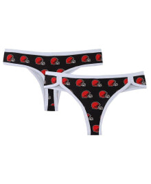 Купить женские трусы Concepts Sport: Трусы трикотажные с принтом Concepts Sport женские коричневые Cleveland Browns Thong