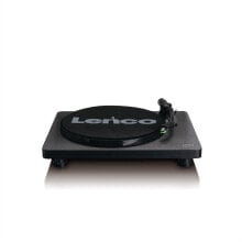 Проигрыватели виниловых дисков Lenco L-30BK - Аудиопроигрыватель с ременным приводом - Полуавтоматический - Черный - 33,45 об / мин - AC - 410 мм
