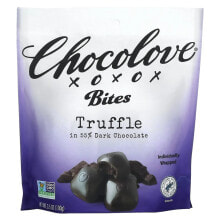Chocolove, Bites, соленая карамель в 55% темном шоколаде, 100 г (3,5 унции)