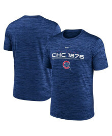Nike men's Royal Chicago Cubs Wordmark Velocity Performance T-shirt