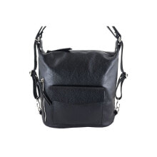 Женская  сумка-портфель кожаная черная Barberini's