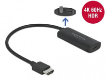 Компьютерные кабели и коннекторы DeLOCK 63251 видео кабель адаптер HDMI Тип A (Стандарт) USB Type-C Черный