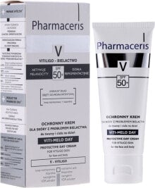 Schützende Tagescreme für Haut mit Vitiligo SPF 50+ - Pharmaceris V Vito-Melo Day Cream Spf 50