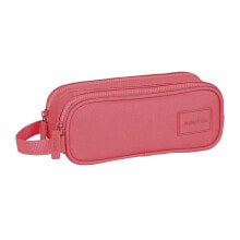 SAFTA Basic ´´Marsala´´ Double Pencil Case