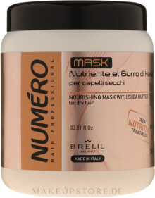 Nährende Haarmaske mit Sheabutter für trockenes Haar - Brelil Numero Nourishing Cream With Shea Butter