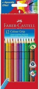 Купить цветные карандаши для рисования для детей Faber-Castell: Faber-Castell Kredki GRIP 12 kolorów 2001 KPL