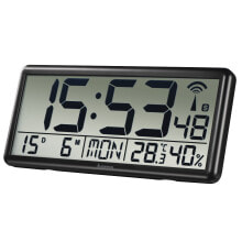 Hama Jumbo Цифровые настенные часы Прямоугольник Черный 00186352