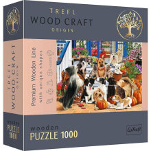 Купить детские развивающие пазлы Trefl: TREFL Wooden Doggy Friendship 1000 Units puzzle