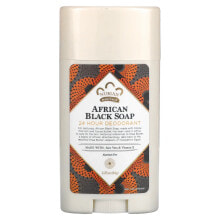 Дезодоранты nubian Heritage, Дезодорант с защитой 24 часа, африканское черное мыло, 64 г