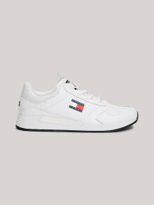 Купить мужские кроссовки и кеды TOMMY JEANS: Tommy Jeans Mid logo trainers in White