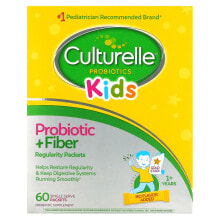 Culturelle, Kids, пробиотик + клетчатка, для нормальной работы кишечника, для детей от 1 года, 24 порционных пакетика